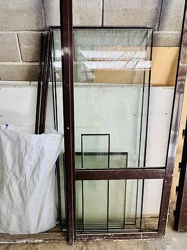 Үй жана бакча: Продаётся алюминиевая входная группа с дверью Подойдёт для магазина — 7