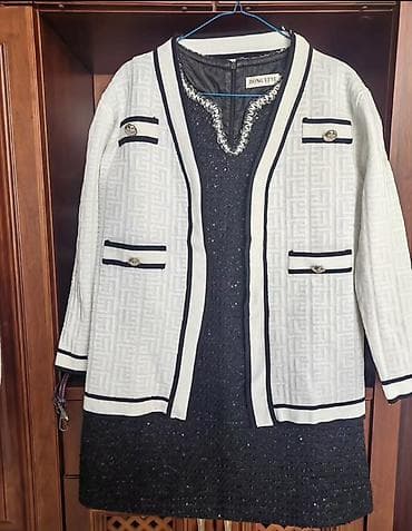 chanel пиджак: Женский комплект и кардиганы в стиле твид/шанель 1) Жакет-кардиган — 1