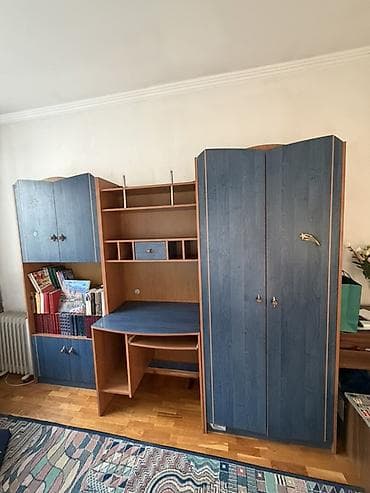 Детская/подростковая мебельная стенка с рабочим местом и КРОВАТЬЮ
