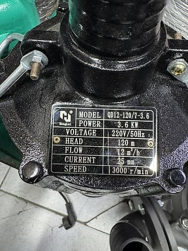 Погружной насос HongLei QD12-120/7-3.6 Назначение: - Перекачка чистой