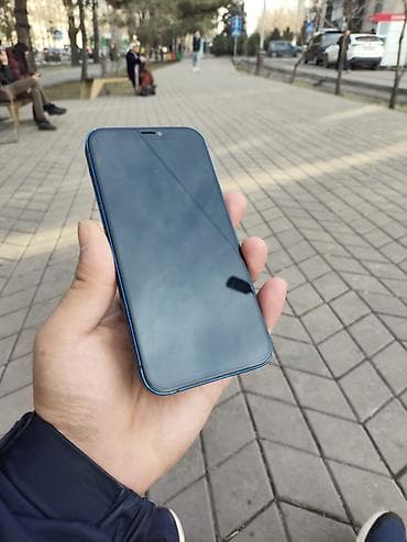 iphone d: IPhone 12, Б/у, 128 ГБ, Синий, Защитное стекло, Чехол, 78 % — 2
