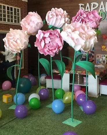 Напольные гигантские цветы для декора мероприятий б/у В наличии 8шт