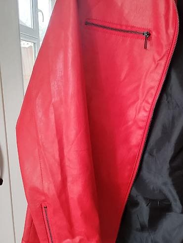 чисто кожаная куртка: Кожаная куртка, Классическая модель, Экокожа, Оверсайз, 2XL, 3XL, 4XL — 4