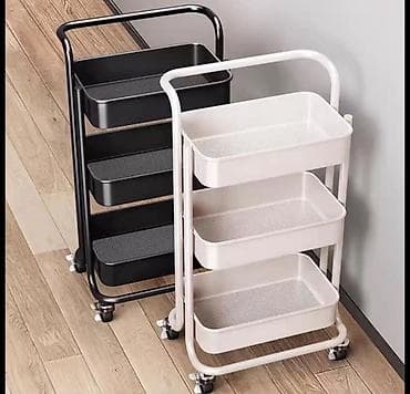 купить хозяйственную тележку: Тележка-органайзер на колесах, Новый, Железо, Самовывоз, Платная доставка — 5