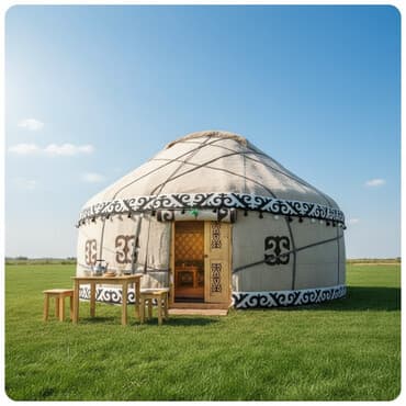Музыкальные инструменты: Аренда юрты, Каркас Деревянный, 85 баш — 1