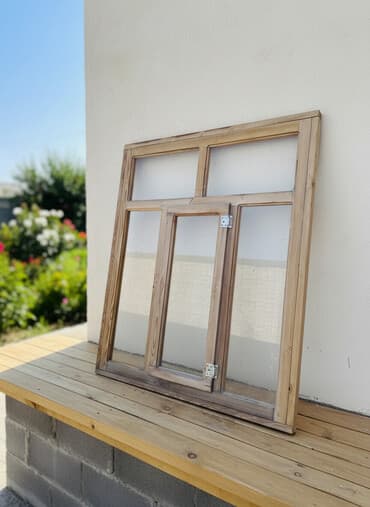 Жыгач терезе эки айнектуу бу абалы жакшы at lalafo.kg Жыгач терезе эки айнектуу бу абалы жакшы