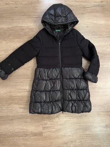 женские куртки: Фирменная, теплая, качественная курточка Benetton на зиму. На 9 лет — 3