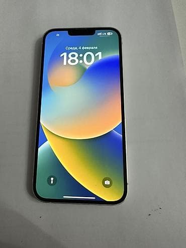 iphone 14 plus: IPhone 14 Plus, Б/у, 128 ГБ, Белый, Зарядное устройство, Чехол, 81 % — 1