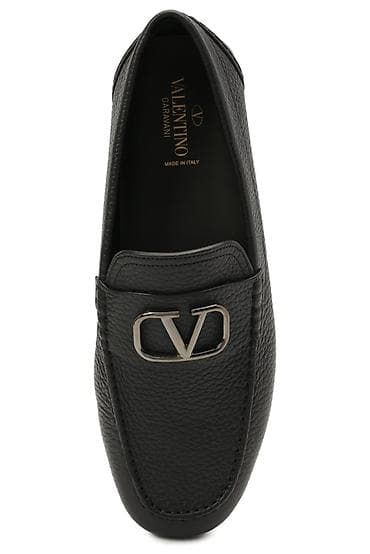 обувь валентино: Мужские Valentino кожаные мокасины Оригинал Один выход - Материал — 4