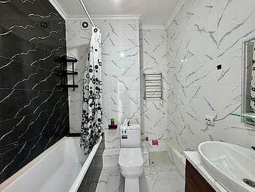 Квартиры: 1 комната, 33 м², Ала-Арча ТРЦ Элитка, 18 этаж, Евроремонт — 7