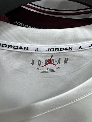 Футболки: Мужская футболка, 2XL, 3XL, Jordan, Новый, цвет - Белый, Самовывоз — 2