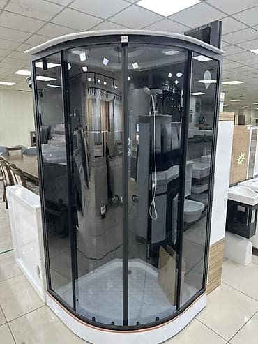 Душевая кабина Полукруглая, Покрытие: Тонированное