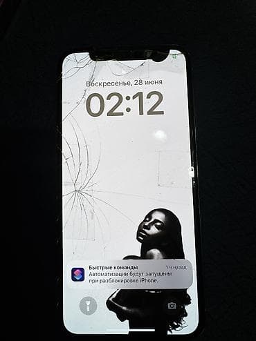 IPhone X, Б/у, 64 ГБ, Белый, 54 %