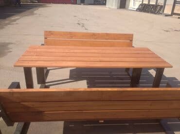 прихошка мебель: Скамейка в наличии. Скамейка со спинкой и без. Уличный мебель комплект — 19