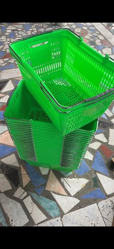 полки напольные: Пластиковые покупательские корзины для магазина - Формат: ручные — 2