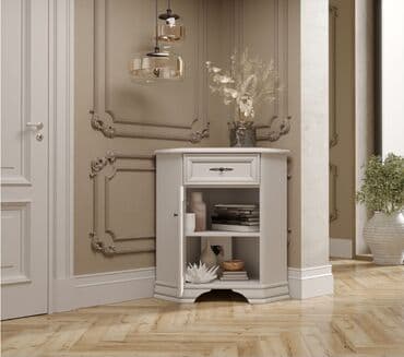 офисные мебели: Тумба традиционная 1Д 1Я, коллекции Кентаки, Белый, БРВ Брест — 4