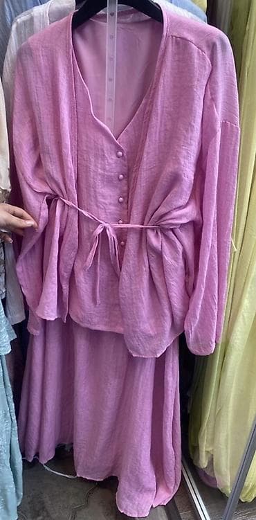 парики для мальчиков: Костюм с юбкой, Модель юбки: Трапеция, Макси, Блузка — 1