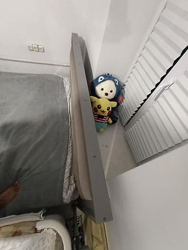 used bed: Двуспальная кровать, Б/у, С матрасом, длина - 200 см — 5