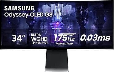 Монитор, Samsung, Б/у, OLED, 34" - 35"