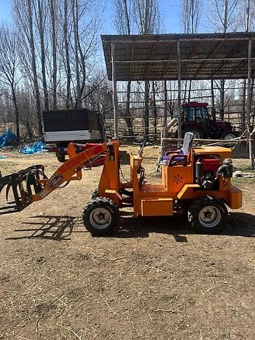 детский мопед на бензине: Погрузчик, Колесный, Фронтальный — 4