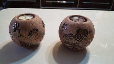 кант мис: Подсвечники стильные дизайнерские. Керамика. 2 шт. Цена за оба. В — 2