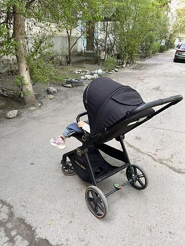 Коляскалар: Балдар арабасы, Башка бренд, түсү - Кара, Колдонулган — 2