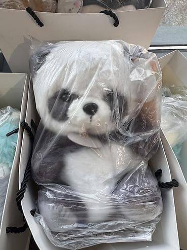 купить мягкую игрушку в бишкеке: Мягкие игрушки и фигурки - Плюшевый заяц с грибочком — большой — 5