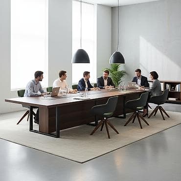 Офисный стол, Новый, Регулируемый, цвет - Коричневый, Прямоугольный, Другой материал, В рассрочку