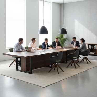 стол в конференц зал: Офисный стол, Новый, Регулируемый, цвет - Коричневый, Прямоугольный, Другой материал, В рассрочку — 1