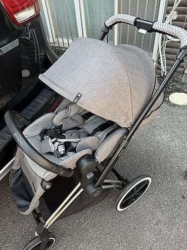 коляска сайбакс: Коляска Cybex Priam, серый текстиль В комплекте есть матрас,дождевик,и — 6