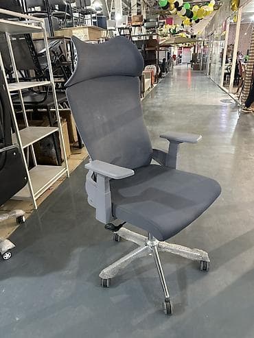 Офис креслолор, Дөңгөлөктүү, түсү - Боз