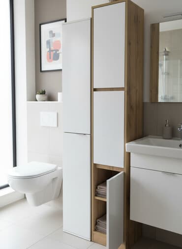 Шкаф для ванной, Без зеркала