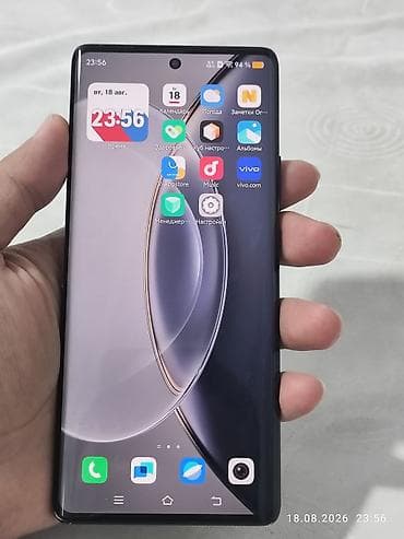 car audio: Vivo X90, Б/у, 256 ГБ, цвет - Черный, 1 SIM, 2 SIM — 2