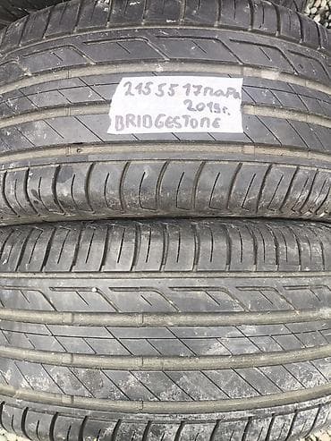Шины 215 / 55 / R 17, Лето, Б/у, Пара, Легковые, Bridgestone at lalafo.kg Шины 215 / 55 / R 17, Лето, Б/у, Пара, Легковые, Bridgestone