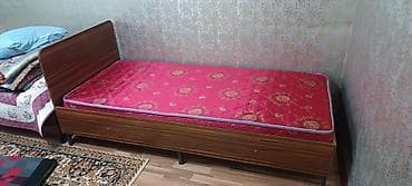 Односпальная кровать, С матрасом, длина - 200 см
