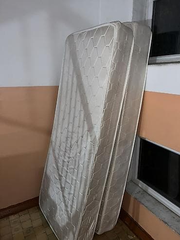 Үй жана бакча: Уктоого арналган матрас, Бир кишилик, Пружиналуу, Полиуретан пено, Орточо катуу матрастар, Өзү алып кетүү — 2