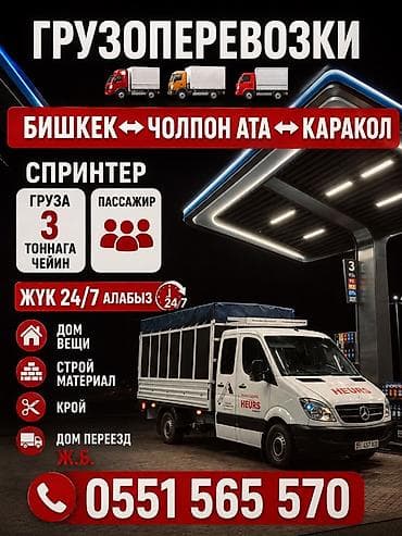 step 2: Грузоперевозки на маршрутах: Бишкек ↔ Чолпон-Ата ↔ Каракол. Авто — 1
