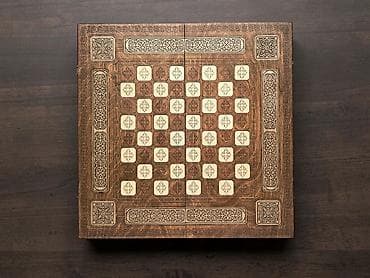 статую ангела: Деревянный набор 3-в-1: нарды + шахматы+шашки - Материал: натуральное — 2