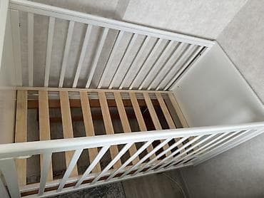 neta v: Детская односпальная кровать, Б/у, Для девочки, Для мальчика, С матрасом, Дерево, Самовывоз — 2