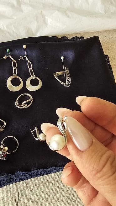 Личные вещи: Эксклюзивные серебряные украшения,камни натуральные. - — 6