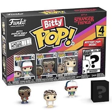фанки поп: 🔥 Funko Bitty Pop! Stranger Things 4-Pack В наборе: • Дастин • Лукас — 1
