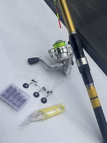набор охотника: Готовый поплавочный набор 🎣 Удилище: Компактное телескопическое — 5