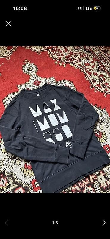 приму в дар вещи: Мужская толстовка, M, Nike, Б/у, цвет - Черный, Самовывоз, Бесплатная доставка, Платная доставка — 2