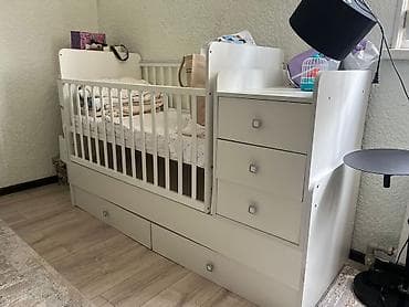 foldable table: Детская кровать трансформер, Другой тип, цвет - Белый — 2