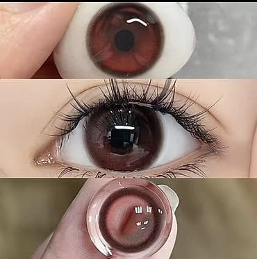 Көрүү үчүн көз айнектер: Цветные контактные линзы «Серебряная стрекоза» — эффект «дикий — 5