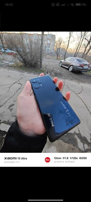 Poco F5, Б/у, 256 ГБ, цвет - Черный, 2 SIM