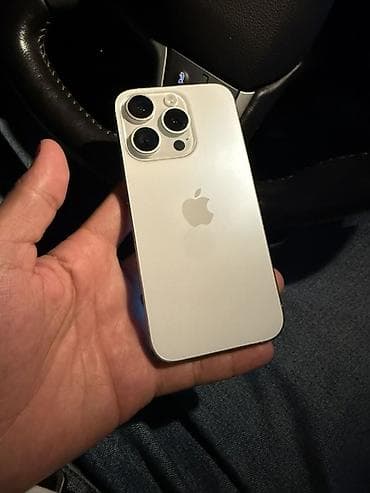 IPhone 15 Pro, цвет светлый (Titanium) - Дисплей Super Retina XDR с