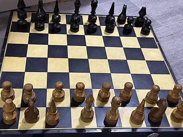 Советские шахматы полный комплект - Комплект: игровая доска и набор