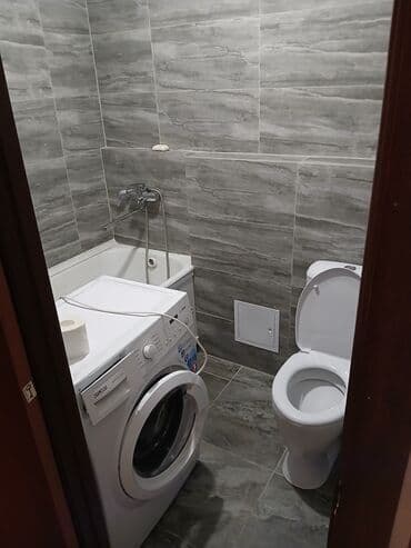 суточный квартира бишкек микрорайон: 1 комната, Агентство недвижимости, Без подселения, С мебелью полностью — 5