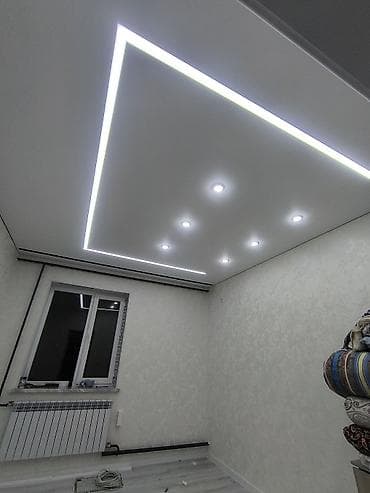 натяжной потолки: Натяжной потолок Матовое Монтаж — 6